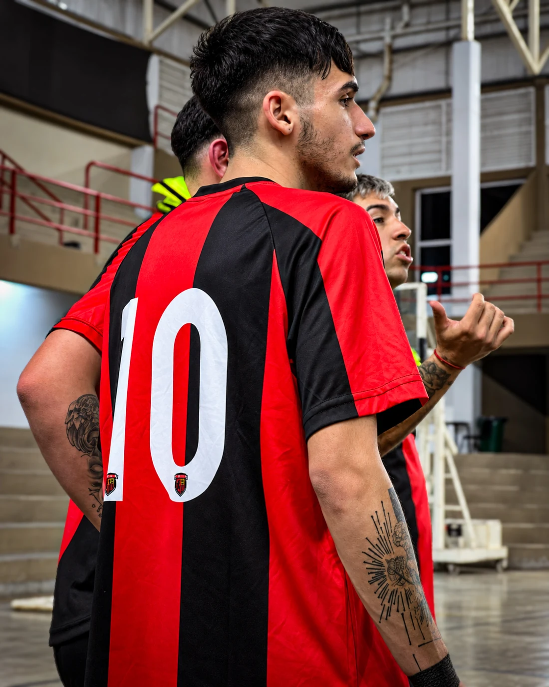 Jugador de Real Vasconia con la camiseta número 10